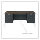 Alera Double Pedestal Steel Desk 60 X 30 X 29.5 Mocha/black - Office - Alera®