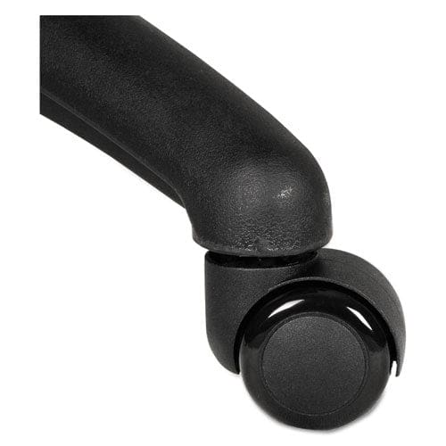 Alera Dual Wheel Hooded Casters Grip Ring Type B Stem 2 Soft Nylon Wheel Black 5/set - Furniture - Alera®