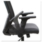Alera Alera Eb-t Series Synchro Mid-back Flip-arm Chair Supports Up To 275 Lb 17.71 To 21.65 Seat Height Black - Furniture - Alera®