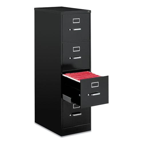 Alera Economy Vertical File 4 Letter-size File Drawers Black 15 X 25 X 52 - Furniture - Alera®