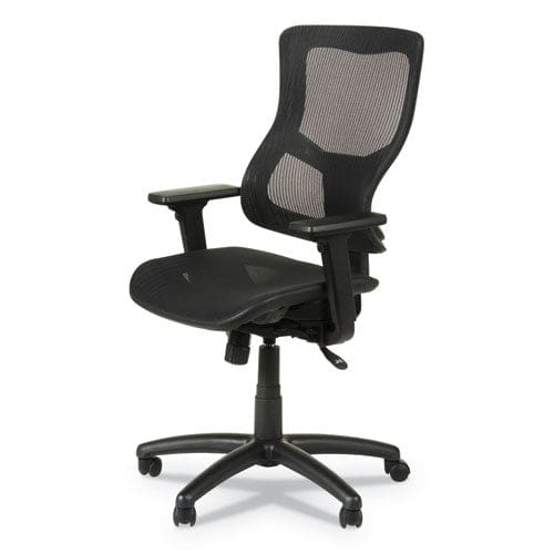 Alera Alera Elusion Ii Series Suspension Mesh Mid-back Synchro Seat Slide Chair Supports 275 Lb 18.11 To 20.35 Seat Black - Furniture -