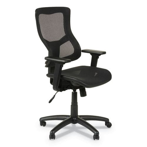 Alera Alera Elusion Ii Series Suspension Mesh Mid-back Synchro Seat Slide Chair Supports 275 Lb 18.11 To 20.35 Seat Black - Furniture -