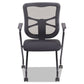 Alera Alera Elusion Mesh Nesting Chairs With Padded Arms Supports Up To 275 Lb 18.11 Seat Height Black 2/carton - Furniture - Alera®
