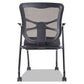 Alera Alera Elusion Mesh Nesting Chairs With Padded Arms Supports Up To 275 Lb 18.11 Seat Height Black 2/carton - Furniture - Alera®