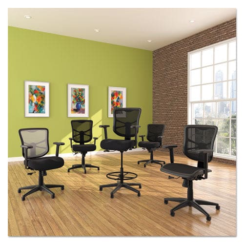 Alera Alera Elusion Series Mesh High-back Multifunction Chair Supports Up To 275 Lb 17.2 To 20.6 Seat Height Black - Furniture - Alera®