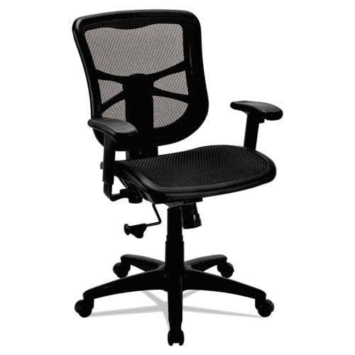 Alera Alera Elusion Series Mesh Mid-back Swivel/tilt Chair Supports Up To 275 Lb 17.9 To 21.6 Seat Height Black - Furniture - Alera®