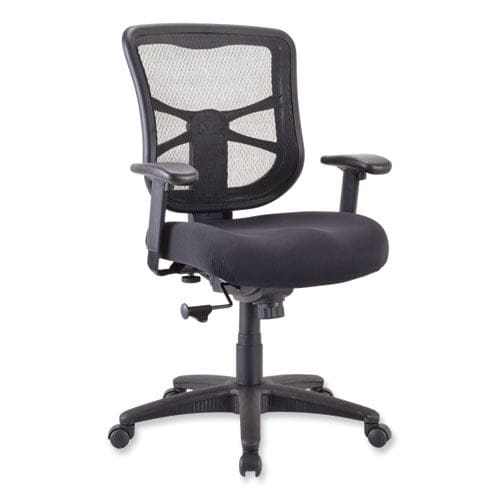 Alera Alera Elusion Series Mesh Mid-back Swivel/tilt Chair Supports Up To 275 Lb 17.9 To 21.8 Seat Height Black - Furniture - Alera®