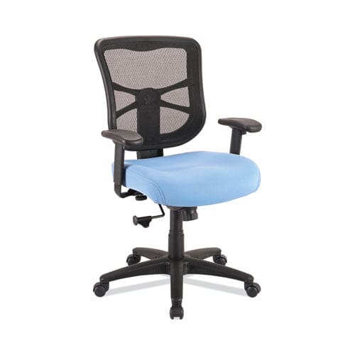 Alera Alera Elusion Series Mesh Mid-back Swivel/tilt Chair Supports Up To 275 Lb 17.9 To 21.8 Seat Height Light Blue Seat - Furniture -