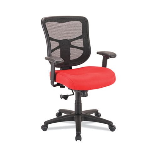 Alera Alera Elusion Series Mesh Mid-back Swivel/tilt Chair Supports Up To 275 Lb 17.9 To 21.8 Seat Height Red - Furniture - Alera®