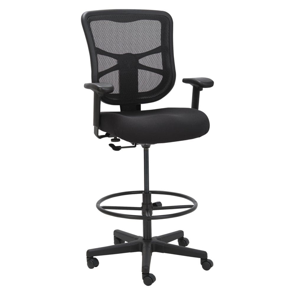 Alera Elusion Series Mesh Stool Black - Office Chairs - Alera