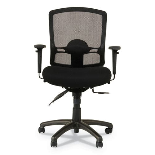 Alera Alera Etros Series Mesh Mid-back Petite Multifunction Chair Supports Up To 275 Lb 17.16 To 20.86 Seat Height Black - Furniture -