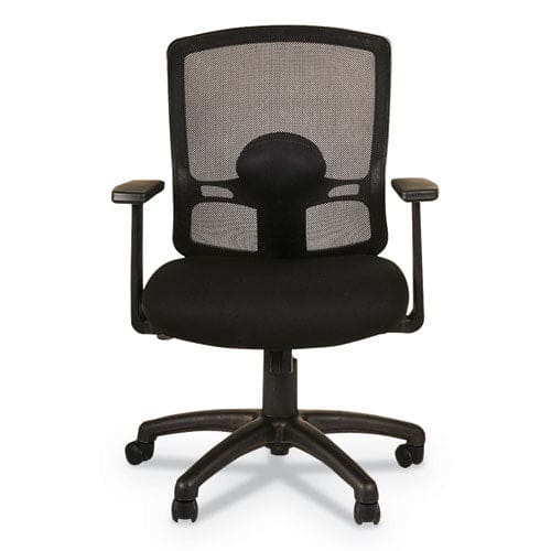 Alera Alera Etros Series Mesh Mid-back Petite Swivel/tilt Chair Supports Up To 275 Lb 17.71 To 21.65 Seat Height Black - Furniture - Alera®
