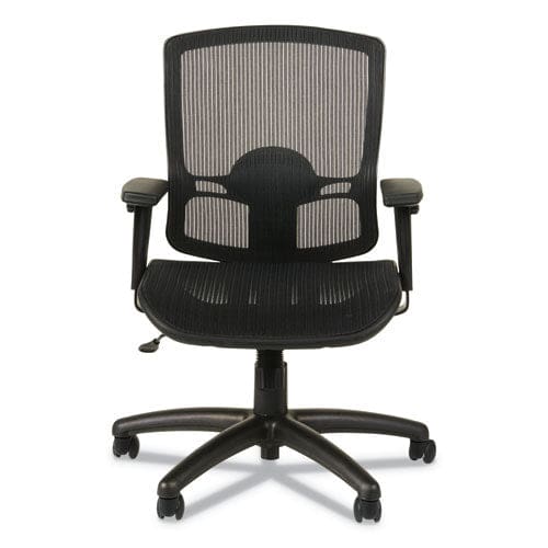 Alera Alera Etros Series Suspension Mesh Mid-back Synchro Tilt Chair Supports Up To 275 Lb 15.74 To 19.68 Seat Height Black - Furniture -