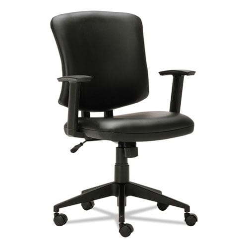 Alera Alera Everyday Task Office Chair Bonded Leather Seat/back Supports Up To 275 Lb 17.6 To 21.5 Seat Height Black - Furniture - Alera®