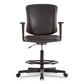 Alera Alera Everyday Task Stool Bonded Leather Seat/back Supports Up To 275 Lb 20.9 To 29.6 Seat Height Black - Office - Alera®