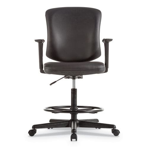 Alera Alera Everyday Task Stool Bonded Leather Seat/back Supports Up To 275 Lb 20.9 To 29.6 Seat Height Black - Office - Alera®