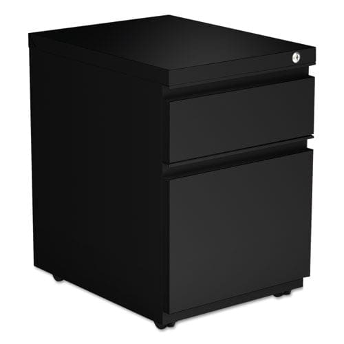 Alera File Pedestal With Full-length Pull Left Or Right 2-drawers: Box/file Legal/letter Black 14.96 X 19.29 X 21.65 - Furniture - Alera®