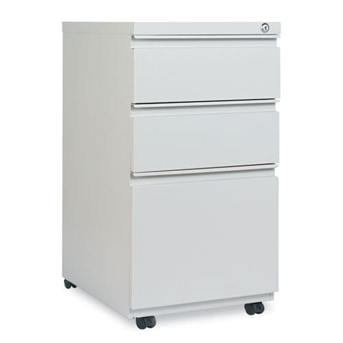 Alera File Pedestal With Full-length Pull Left/right 3-drawers: Box/box/file Legal/letter Light Gray 14.96 X 19.29 X 27.75 - Furniture -
