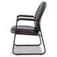 Alera Alera Genaro Bonded Leather High-back Guest Chair 24.60 X 24.80 X 36.61 Black Seat Black Back Black Base - Furniture - Alera®