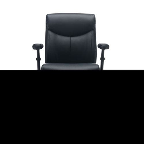 Alera Harthope Leather Task Chair Supports Up To 275 Lb Black Seat/back Black Base - Furniture - Alera®