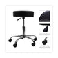 Alera Height Adjustable Lab Stool Backless Supports Up To 275 Lb 19.69 To 24.80 Seat Height Black Seat Chrome Base - Office - Alera®