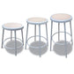 Alera Industrial Metal Shop Stool Backless Supports Up To 300 Lb 24 Seat Height Brown Seat Gray Base - Office - Alera®