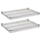 Alera Industrial Wire Shelving Extra Wire Shelves 36w X 18d Silver 2 Shelves/carton - Furniture - Alera®