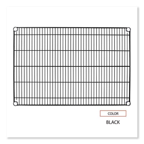 Alera Industrial Wire Shelving Extra Wire Shelves 36w X 24d Black 2 Shelves/carton - Furniture - Alera®