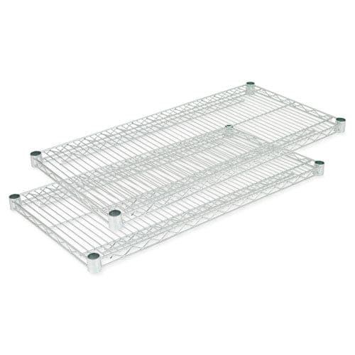 Alera Industrial Wire Shelving Extra Wire Shelves 36w X 24d Silver 2 Shelves/carton - Furniture - Alera®