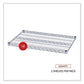 Alera Industrial Wire Shelving Extra Wire Shelves 36w X 24d Silver 2 Shelves/carton - Furniture - Alera®