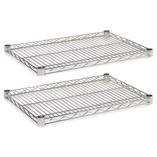 Alera Industrial Wire Shelving Extra Wire Shelves 48w X 18d Silver 2 Shelves/carton - Furniture - Alera®