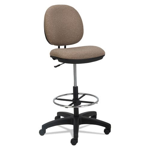 Alera Alera Interval Series Swivel Task Stool Supports 275 Lb 23.93 To 34.53 Seat Height Graphite Gray Seat/back Black Base - Office -