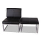 Alera Alera Ispara Series Armless Chair 26.57 X 30.71 X 31.1 Black Seat Black Back Silver Base - Furniture - Alera®