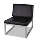 Alera Alera Ispara Series Armless Chair 26.57 X 30.71 X 31.1 Black Seat Black Back Silver Base - Furniture - Alera®