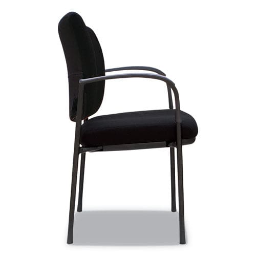 Alera Alera Iv Series Fabric Back/seat Guest Chairs 24.8 X 22.83 X 32.28 Black Seat Black Back Black Base 2/carton - Furniture - Alera®