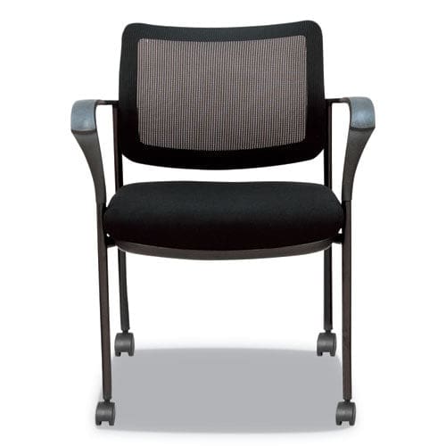 Alera Alera Iv Series Mesh-back Fabric-seat Guest Chairs 25.19 X 23.62 X 32.28 Black Seat Black Back Black Base 2/carton - Furniture -