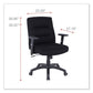 Alera Alera Kesson Series Petite Office Chair Supports Up To 300 Lb 17.71 To 21.65 Seat Height Black - Furniture - Alera®