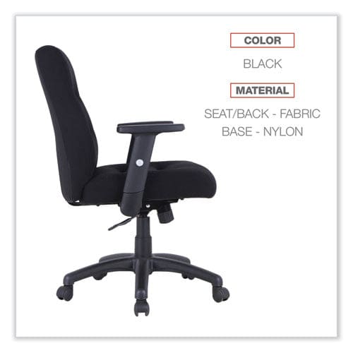 Alera Alera Kesson Series Petite Office Chair Supports Up To 300 Lb 17.71 To 21.65 Seat Height Black - Furniture - Alera®