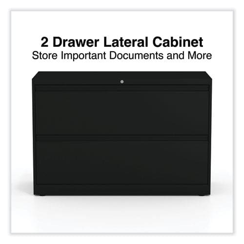 Alera Lateral File 2 Legal/letter-size File Drawers Black 42 X 18.63 X 28 - Furniture - Alera®