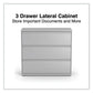 Alera Lateral File 3 Legal/letter/a4/a5-size File Drawers Light Gray 42 X 18.63 X 40.25 - Furniture - Alera®