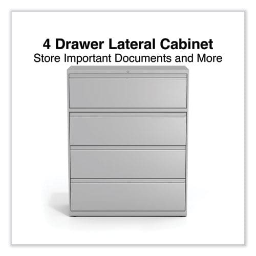 Alera Lateral File 4 Legal/letter-size File Drawers Light Gray 42 X 18.63 X 52.5 - Furniture - Alera®