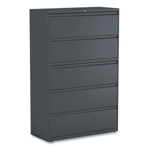 Alera Lateral File 5 Legal/letter/a4/a5-size File Drawers Charcoal 42 X 18.63 X 67.63 - Furniture - Alera®