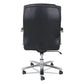 Alera Alera Maxxis Series Big/tall Bonded Leather Chair Supports 450 Lb 21.26 To 25 Seat Height Black Seat/back Chrome Base - Furniture -