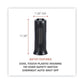 Alera Mini Tower Ceramic Heater 1,500 W 7.37 X 7.37 X 17.37 Black - Janitorial & Sanitation - Alera®