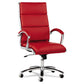 Alera Alera Neratoli High-back Slim Profile Chair Faux Leather Up To 275 Lb 17.32 To 21.25 Seat Height Red Seat/back Chrome - Furniture -