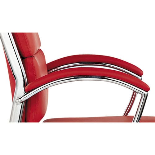 Alera Neratoli Series Replacement Arm Pads For Alera Neratoli Series Chairs Faux Leather 1.77 X 15.15 X 0.59 Red 2/set - Furniture - Alera®