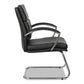 Alera Alera Neratoli Slim Profile Stain-resistant Faux Leather Guest Chair 23.81 X 27.16 X 36.61 Black Seat/back Chrome Base - Furniture -