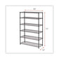 Alera Nsf Certified 6-shelf Wire Shelving Kit 48w X 18d X 72h Black Anthracite - Office - Alera®