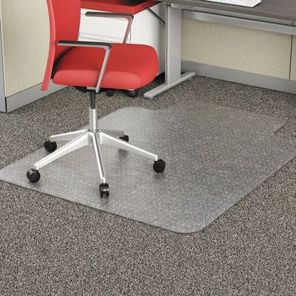 Alera Occasional Use Studded Chair Mat For Flat Pile Carpet 36 X 48 Lipped Clear - Furniture - Alera®