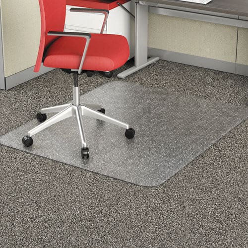 Alera Occasional Use Studded Chair Mat For Flat Pile Carpet 46 X 60 Rectangular Clear - Furniture - Alera®